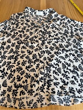 DISSH Black & White Button-Down Shirt